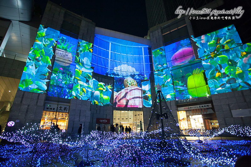 【東京】3D投影效果，讓海底陪你過聖誕．汐留海龜城(Caretta) @Irene&#039;s 食旅．時旅