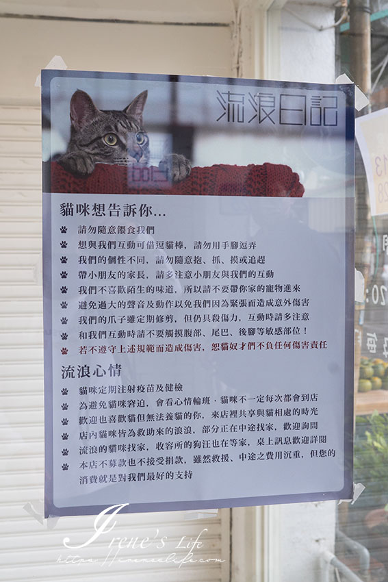 很有溫度的貓咪中途豆花店，吃豆花還可以逗貓，而且流浪日記還有特別的鹹豆花