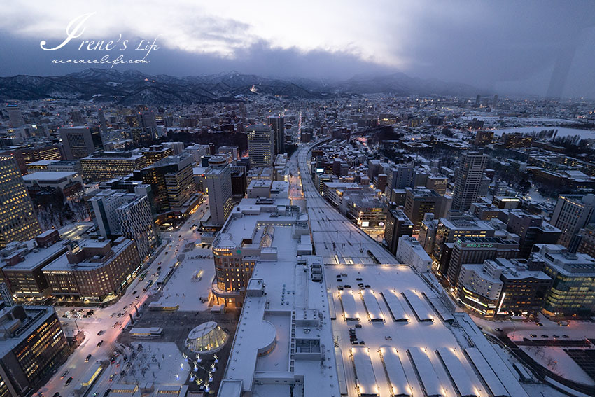 札幌市區就能看到無敵夜景！札幌車站直通JR塔展望室T38，在溫暖的室內欣賞360度雪國美景