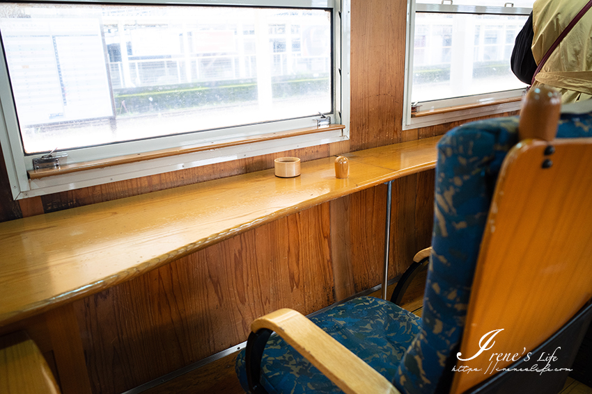 南九州鹿兒島必搭觀光列車｜指宿玉手箱號內空間設計、紀念品、海景座位分享
